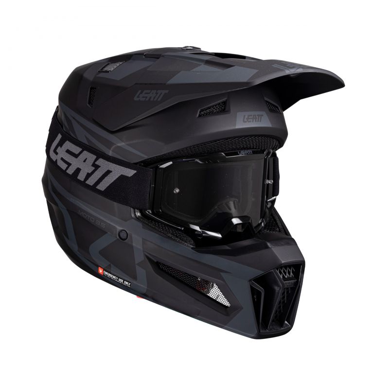 KASK Z GOGLAMI LEATT KIT MOTO 3.5 V25 STEALTH (53-54CM)