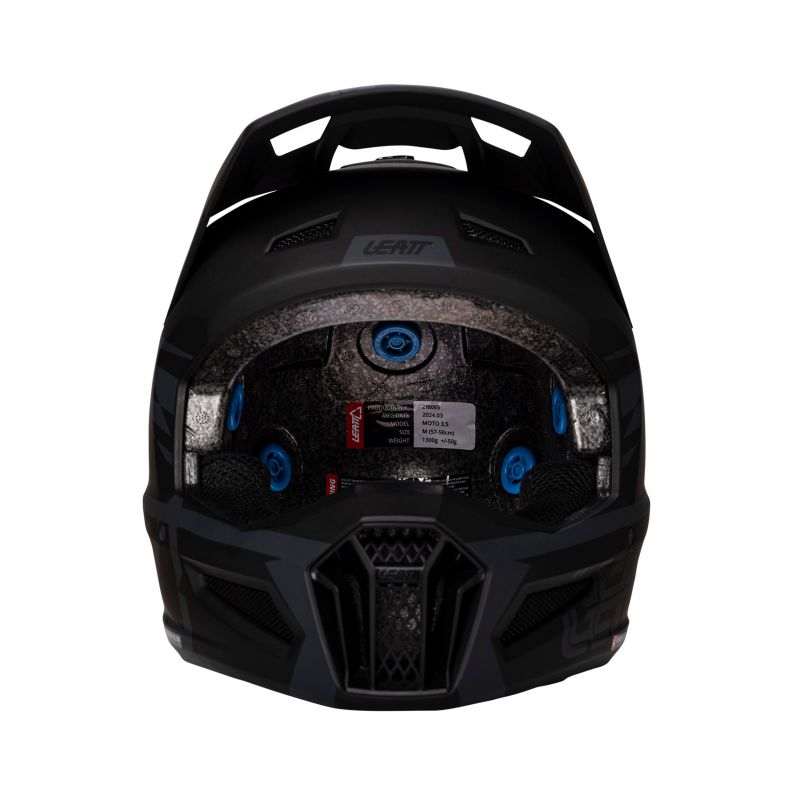 KASK Z GOGLAMI LEATT KIT MOTO 3.5 V25 STEALTH (63-64CM)