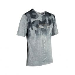 LEATT NOWOŚĆ KOSZULKA ROWEROWA MTB TRAIL 1.0 JERSEY GRANITE KOLOR SZARY ROZMIAR L