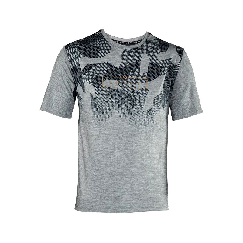 LEATT NOWOŚĆ KOSZULKA ROWEROWA MTB TRAIL 1.0 JERSEY GRANITE KOLOR SZARY ROZMIAR L