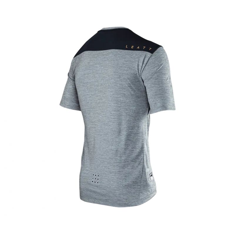 LEATT NOWOŚĆ KOSZULKA ROWEROWA MTB TRAIL 1.0 JERSEY GRANITE KOLOR SZARY ROZMIAR L
