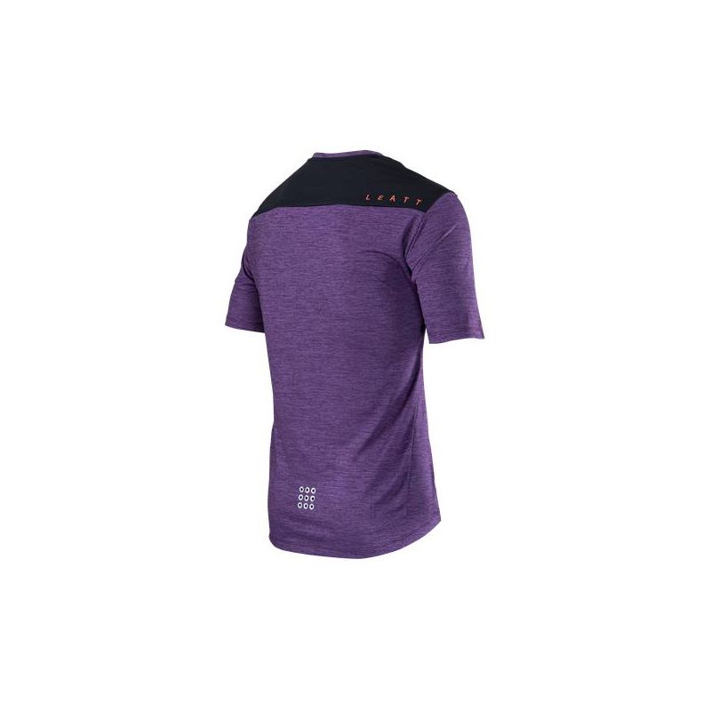 LEATT NOWOŚĆ KOSZULKA ROWEROWA MTB TRAIL 1.0 JERSEY VELVET KOLOR FIOLETOWY ROZMIAR L