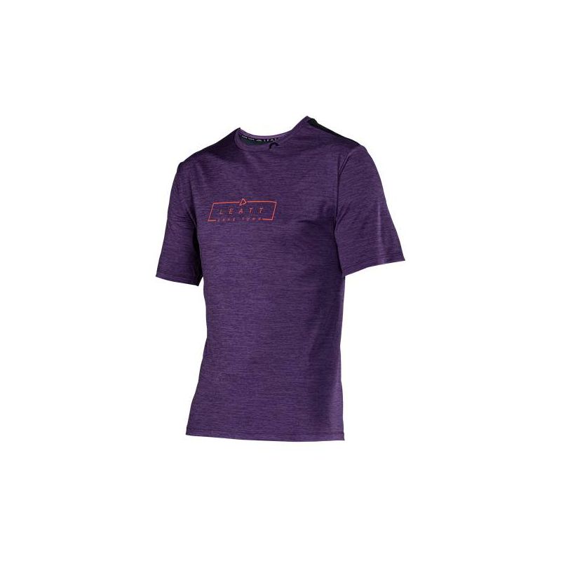 LEATT NOWOŚĆ KOSZULKA ROWEROWA MTB TRAIL 1.0 JERSEY VELVET KOLOR FIOLETOWY ROZMIAR XL