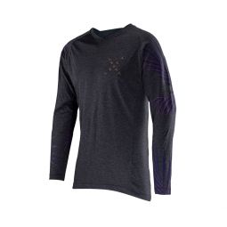 LEATT NOWOŚĆ KOSZULKA ROWEROWA MTB GRAVITY 2.0 JERSEY PALM KOLOR GRAFITOWY ROZMIAR S