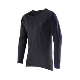 LEATT NOWOŚĆ KOSZULKA ROWEROWA MTB GRAVITY 2.0 JERSEY PALM KOLOR GRAFITOWY ROZMIAR S