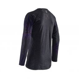 LEATT NOWOŚĆ KOSZULKA ROWEROWA MTB GRAVITY 2.0 JERSEY PALM KOLOR GRAFITOWY ROZMIAR S