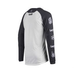 LEATT NOWOŚĆ KOSZULKA ROWEROWA MTB GRAVITY 2.0 JERSEY WHITE KOLOR BIAŁY/GRAFITOWY ROZMIAR L