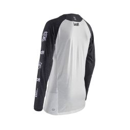 LEATT NOWOŚĆ KOSZULKA ROWEROWA MTB GRAVITY 2.0 JERSEY WHITE KOLOR BIAŁY/GRAFITOWY ROZMIAR XL