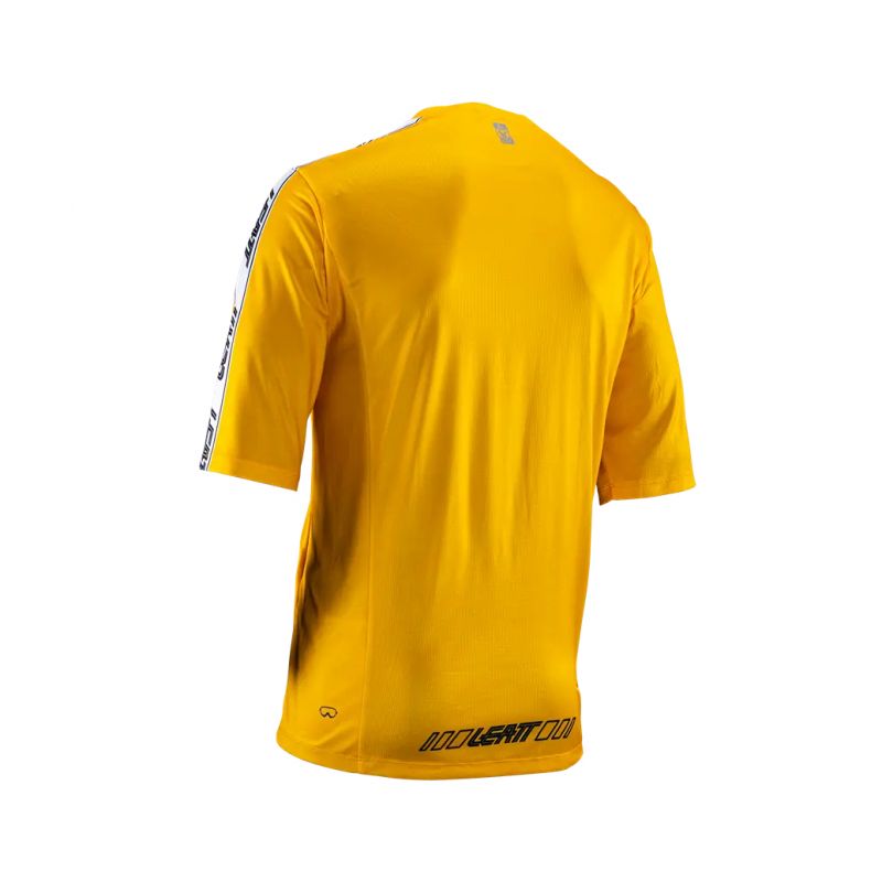 LEATT NOWOŚĆ KOSZULKA ROWEROWA (DZIECIĘCA) MTB ENDURO 3.0 JUNIOR JERSEY GOLD KOLOR ŻÓŁTY ROZMIAR L (140-150 cm)