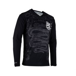 LEATT KOSZULKA ROWEROWA MTB GRAVITY 3.0 JERSEY BLACK KOLOR CZARNY ROZMIAR S