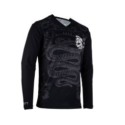 LEATT KOSZULKA ROWEROWA MTB GRAVITY 3.0 JERSEY BLACK KOLOR CZARNY ROZMIAR 3XL