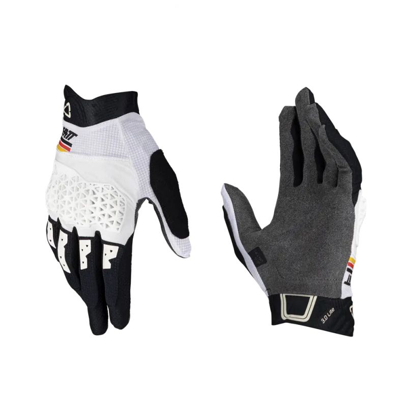LEATT NOWOŚĆ RĘKAWICE ROWEROWE MTB 3.0 LITE GLOVE WHITE KOLOR BIAŁY/CZARNY ROZMIAR L