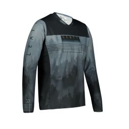 LEATT (2022 WYPRZEDAŻ) KOSZULKA ROWEROWA MTB GRAVITY 4.0 JERSEY BLACK KOLOR CZARNY ROZMIAR S