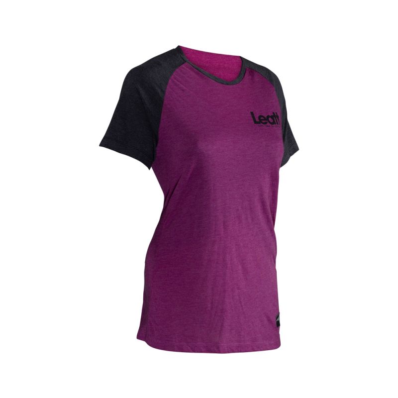 LEATT NOWOŚĆ KOSZULKA ROWEROWA (DAMSKA) MTB ALLMTN 2.0 WOMEN JERSEY PURPLE KOLOR FIOLETOWY/CZARNY ROZMIAR M