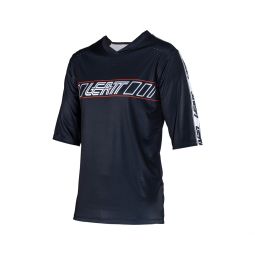 LEATT NOWOŚĆ KOSZULKA ROWEROWA MTB ENDURO 3.0 JERSEY BLACK KOLOR CZARNY ROZMIAR L