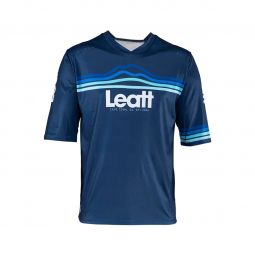 LEATT NOWOŚĆ KOSZULKA ROWEROWA MTB ENDURO 3.0 JERSEY DENIM KOLOR GRANATOWY ROZMIAR XL