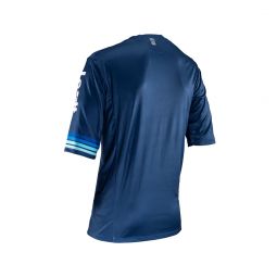 LEATT NOWOŚĆ KOSZULKA ROWEROWA MTB ENDURO 3.0 JERSEY DENIM KOLOR GRANATOWY ROZMIAR XL