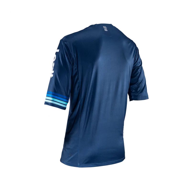 LEATT NOWOŚĆ KOSZULKA ROWEROWA MTB ENDURO 3.0 JERSEY DENIM KOLOR GRANATOWY ROZMIAR XL