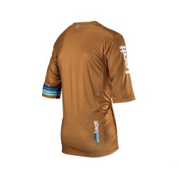 LEATT NOWOŚĆ KOSZULKA ROWEROWA MTB ENDURO 3.0 JERSEY PEANUT KOLOR BRĄZOWY ROZMIAR L