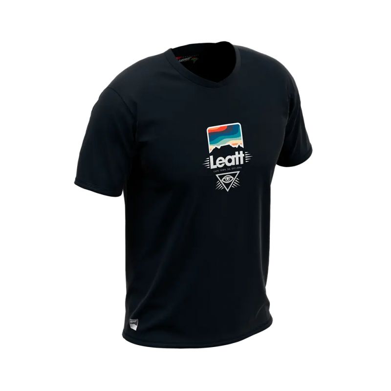 LEATT NOWOŚĆ KOSZULKA ROWEROWA (DZIECIĘCA) MTB ALLMTN 2.0 JUNIOR JERSEY BLACK KOLOR CZARNY ROZMIAR L (140-150 cm)