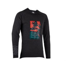 LEATT KOSZULKA ROWEROWA MTB GRAVITY 2.0 JERSEY BLACK KOLOR CZARNY ROZMIAR S