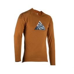 LEATT KOSZULKA ROWEROWA MTB GRAVITY 2.0 JERSEY SUEDE KOLOR RDZAWY ROZMIAR S