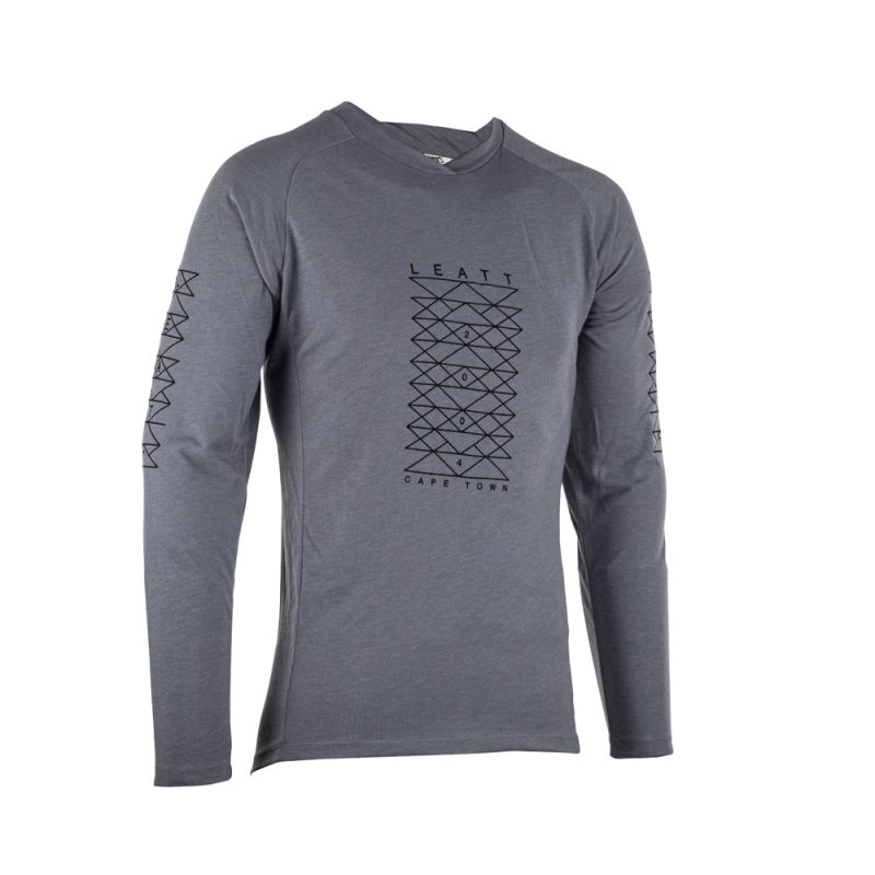 LEATT KOSZULKA ROWEROWA MTB GRAVITY 2.0 JERSEY TITANIUM KOLOR SZARY ROZMIAR XL