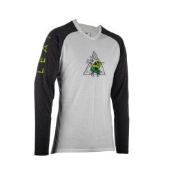 LEATT KOSZULKA ROWEROWA MTB GRAVITY 2.0 JERSEY ZOMBIE KOLOR BIAŁY/CZARNY ROZMIAR S