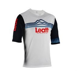 LEATT KOSZULKA ROWEROWA MTB ENDURO 3.0 JERSEY WHITE KOLOR BIAŁY/CZARNY ROZMIAR L