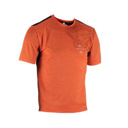 LEATT KOSZULKA ROWEROWA MTB TRAIL 1.0 JERSEY FLAME KOLOR POMARAŃCZOWY ROZMIAR M