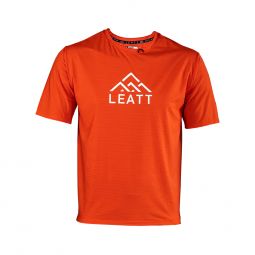 LEATT NOWOŚĆ KOSZULKA ROWEROWA MTB TRAIL 1.0 X-FLOW JERSEY GLOW KOLOR CZERWONY ROZMIAR S