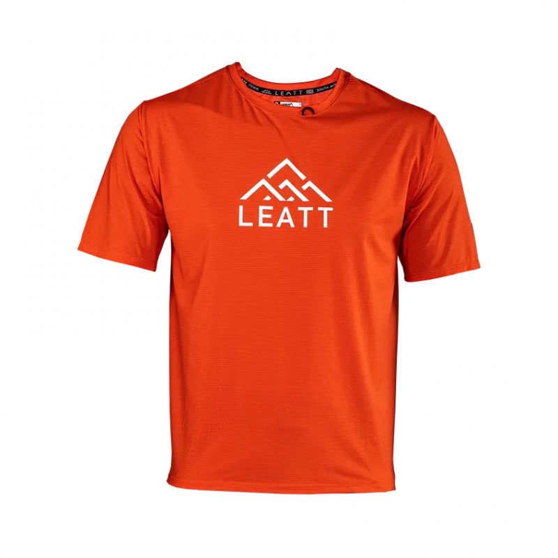 LEATT NOWOŚĆ KOSZULKA ROWEROWA MTB TRAIL 1.0 X-FLOW JERSEY GLOW KOLOR CZERWONY ROZMIAR M