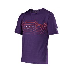 LEATT NOWOŚĆ KOSZULKA ROWEROWA MTB TRAIL 1.0 X-FLOW JERSEY VELVET KOLOR FIOLETOWY ROZMIAR L