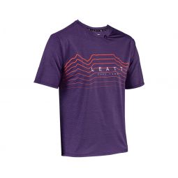LEATT NOWOŚĆ KOSZULKA ROWEROWA MTB TRAIL 1.0 X-FLOW JERSEY VELVET KOLOR FIOLETOWY ROZMIAR XL
