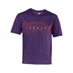 LEATT NOWOŚĆ KOSZULKA ROWEROWA MTB TRAIL 1.0 X-FLOW JERSEY VELVET KOLOR FIOLETOWY ROZMIAR XL