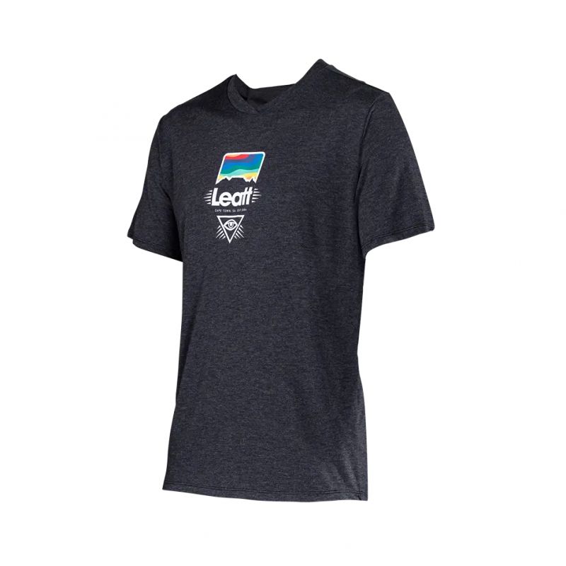 LEATT NOWOŚĆ KOSZULKA ROWEROWA MTB GRAVITY 1.0 JERSEY BLACK KOLOR CZARNY ROZMIAR XL