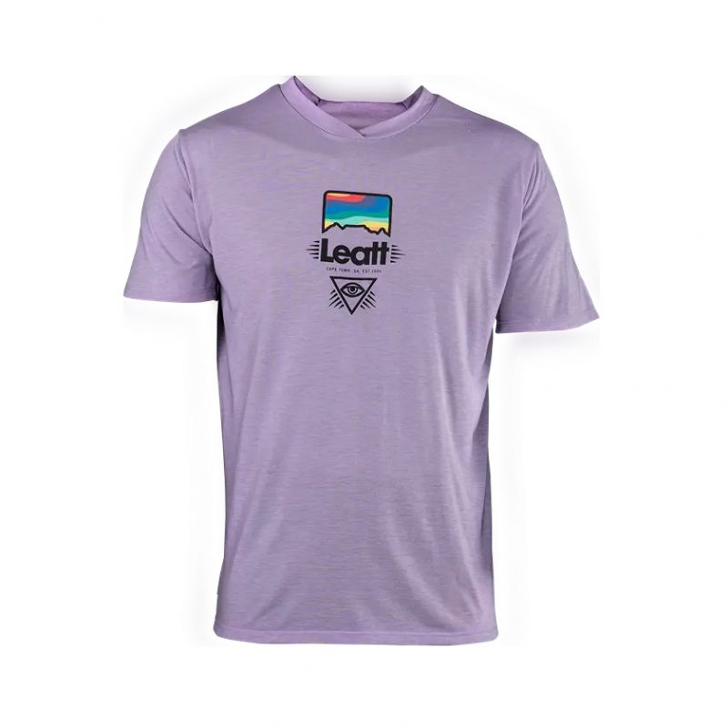 LEATT NOWOŚĆ KOSZULKA ROWEROWA MTB GRAVITY 1.0 JERSEY LAVENDER KOLOR FIOLETOWY ROZMIAR M