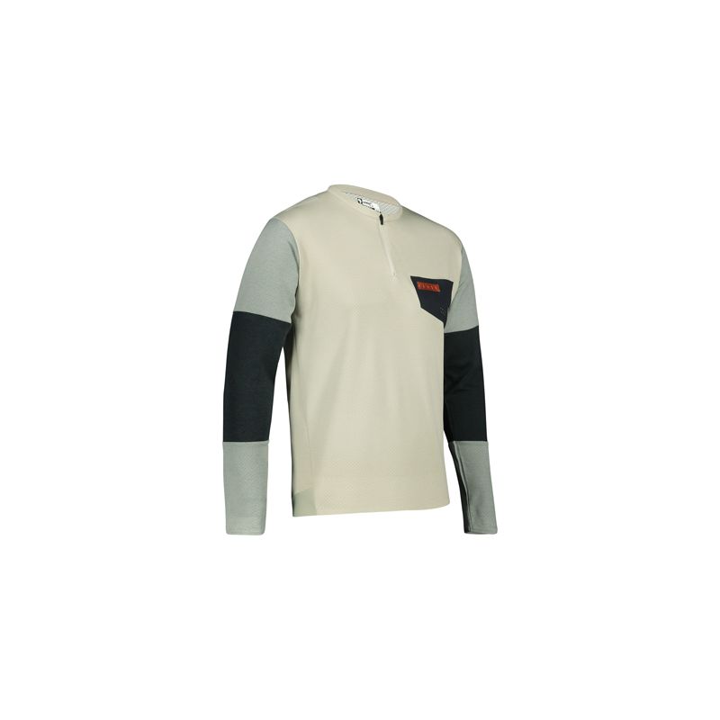LEATT KOSZULKA ROWEROWA MTB TRAIL 4.0 JERSEY DESERT KOLOR PIASKOWY/CZARNY ROZMIAR L