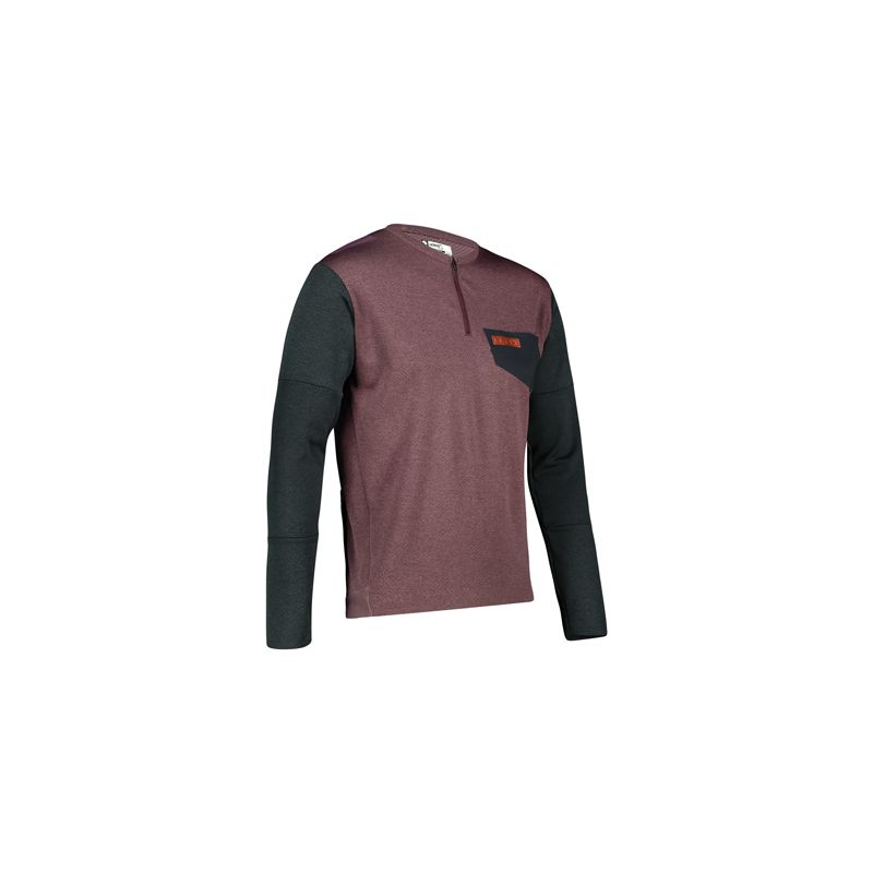 LEATT KOSZULKA ROWEROWA MTB TRAIL 4.0 JERSEY MALBEC KOLOR FIOLETOWY/CZARNY ROZMIAR XL