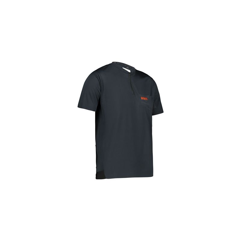 LEATT (2022 WYPRZEDAŻ) KOSZULKA ROWEROWA MTB TRAIL 3.0 JERSEY BLACK KOLOR CZARNY ROZMIAR XL