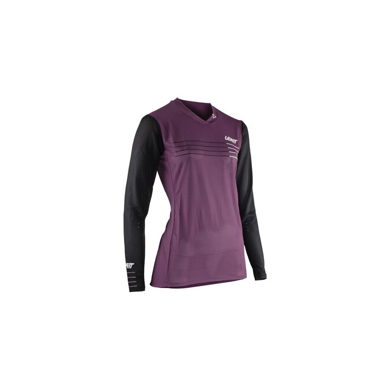 LEATT KOSZULKA ROWEROWA (DAMSKA) MTB GRAVITY 4.0 JERSEY DUSK KOLOR FIOLETOWY ROZMIAR L