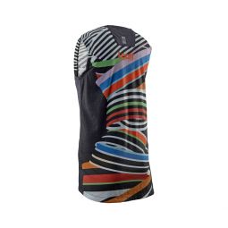 LEATT NOWOŚĆ KOSZULKA ROWEROWA BEZ RĘKAWÓW (DAMSKA) MTB ALLMTN 2.0 WOMEN TANKTOP STRIPES KOLOR CZARNY/NIEBIESKI/CZERWONY/ZIELONY