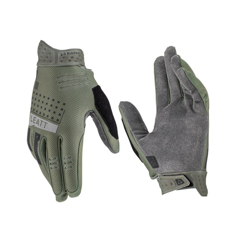 LEATT RĘKAWICE ROWEROWE MTB 2.0 SUBZERO (ZIMOWE) GLOVE PINE KOLOR ZIELONY ROZMIAR S