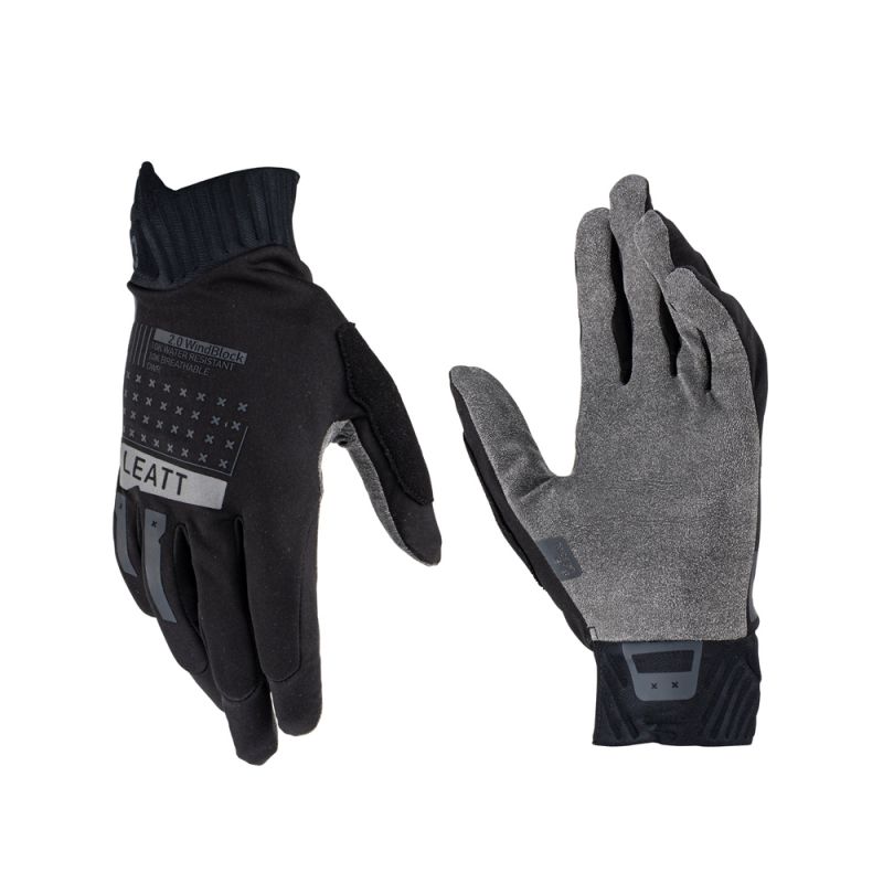 LEATT RĘKAWICE ROWEROWE MTB 2.0 WINDBLOCK GLOVE BLACK KOLOR CZARNY ROZMIAR S