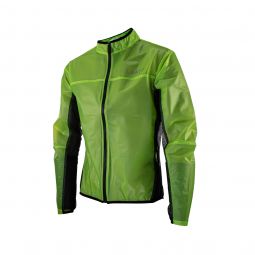 LEATT KURTKA PRZECIWDESZCZOWA MTB ROWEROWA (PÓŁPRZEŹROCZYSTA) JACKET RACECOVER LIME KOLOR ŻÓŁTY ROZMIAR XXL