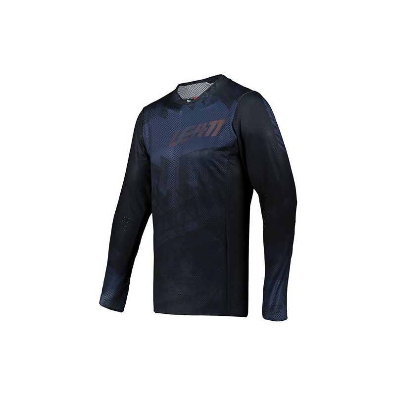 LEATT KOSZULKA ROWEROWA MTB 4.0 ULTRAWELD JERSEY BLACK KOLOR CZARNY/GRANATOWY ROZMIAR S