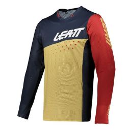 LEATT KOSZULKA ROWEROWA MTB 4.0 ULTRAWELD JERSEY SAND KOLOR PIASKOWY/GRANATOWY/CZERWONY ROZMIAR M