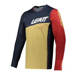 LEATT KOSZULKA ROWEROWA MTB 4.0 ULTRAWELD JERSEY SAND KOLOR PIASKOWY/GRANATOWY/CZERWONY ROZMIAR M