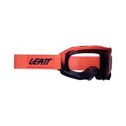 LEATT GOGLE ROWEROWE VELOCITY 4.0 MTB GOGGLE CORAL CLEAR 83% - KOLOR POMARAŃCZOWY/CZARNY SZYBKA PRZEŹROCZYSTA