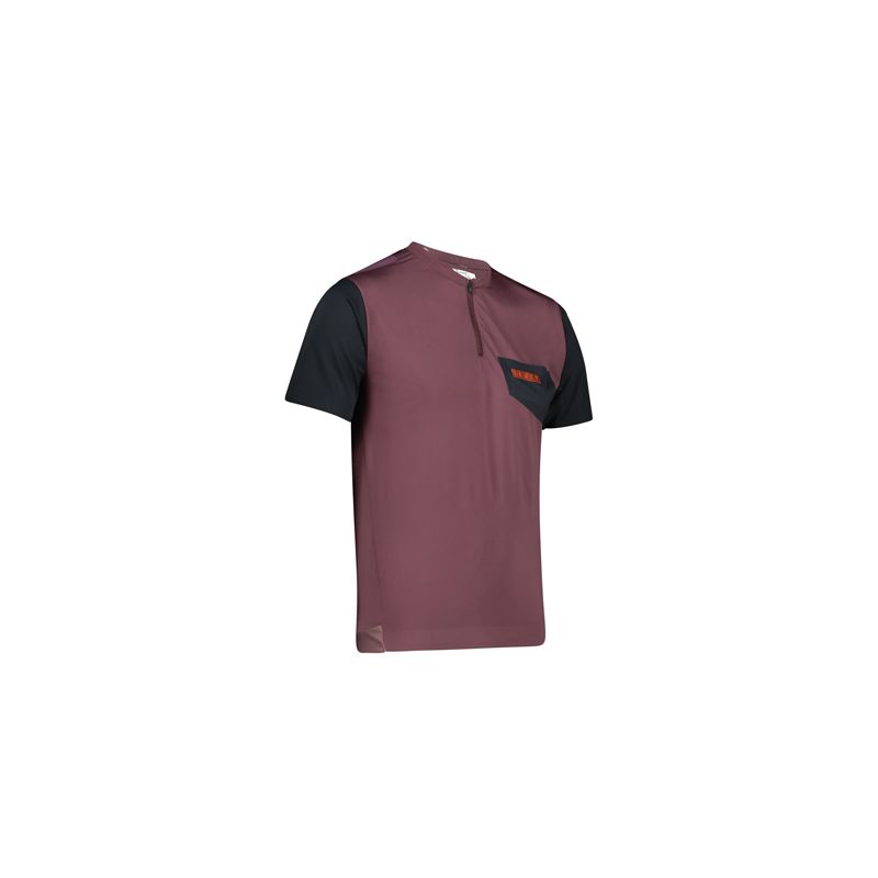 LEATT KOSZULKA ROWEROWA MTB TRAIL 3.0 JERSEY MALBEC KOLOR FIOLETOWY/CZARNY ROZMIAR XL
